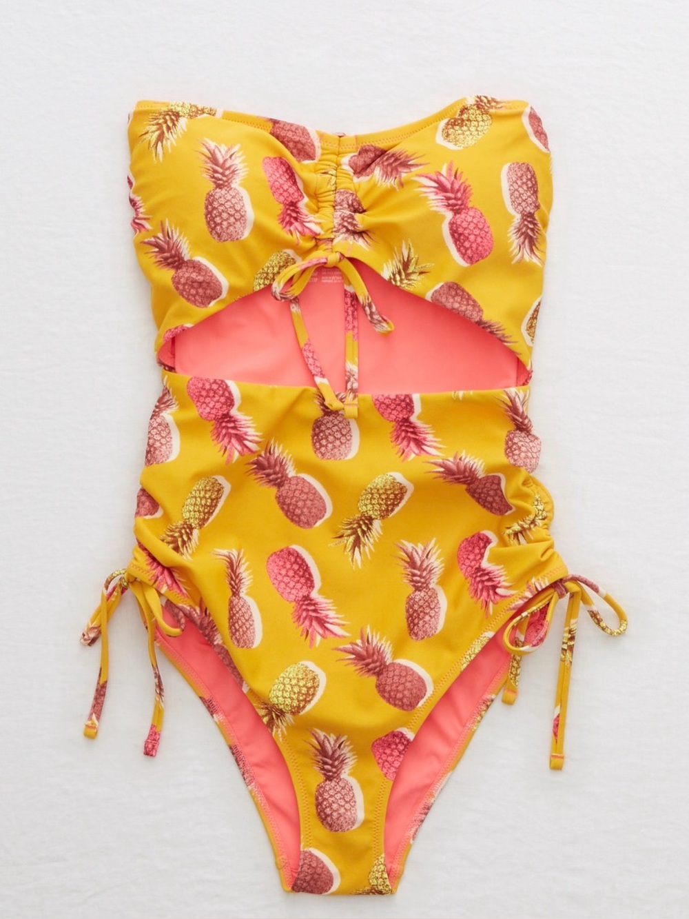 Aerie One-Piece Pineapple Print Swimsuit